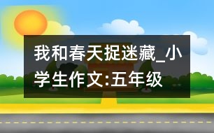 我和春天捉迷藏_小學生作文:五年級