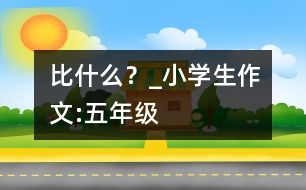 比什么？_小學(xué)生作文:五年級(jí)