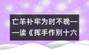 亡羊補(bǔ)牢為時(shí)不晚――讀《揮手作別十六歲》有感_小學(xué)生作文:五年級(jí)