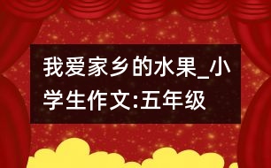 我愛家鄉(xiāng)的水果_小學(xué)生作文:五年級