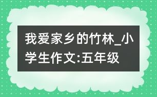 我愛家鄉(xiāng)的竹林_小學(xué)生作文:五年級