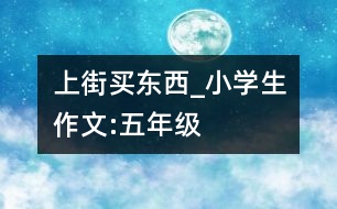 上街買(mǎi)東西_小學(xué)生作文:五年級(jí)