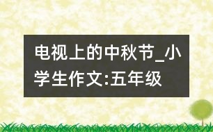 電視上的中秋節(jié)_小學(xué)生作文:五年級