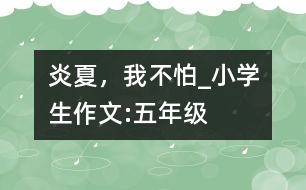 炎夏，我不怕_小學(xué)生作文:五年級(jí)