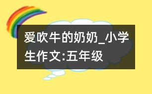 愛吹牛的奶奶_小學(xué)生作文:五年級(jí)