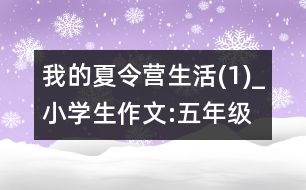 我的夏令營生活(1)_小學(xué)生作文:五年級(jí)