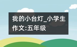 我的小臺燈_小學生作文:五年級