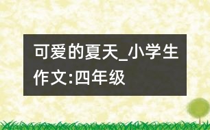 可愛(ài)的夏天_小學(xué)生作文:四年級(jí)