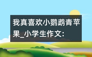 我真喜歡小鸚鵡“青蘋(píng)果”_小學(xué)生作文:四年級(jí)