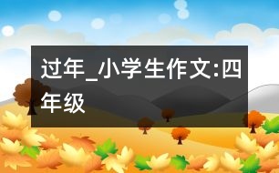 過(guò)年_小學(xué)生作文:四年級(jí)