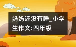 媽媽還沒有睡_小學(xué)生作文:四年級