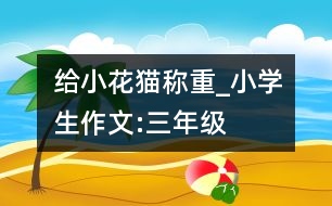 給小花貓稱重_小學生作文:三年級