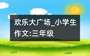 歡樂大廣場(chǎng)_小學(xué)生作文:三年級(jí)