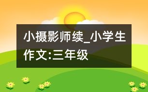 小攝影師（續(xù)）_小學(xué)生作文:三年級