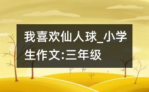 我喜歡仙人球_小學生作文:三年級