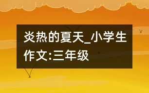 炎熱的夏天_小學生作文:三年級