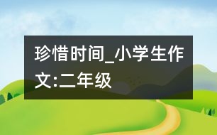 珍惜時間_小學生作文:二年級