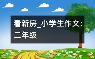 看新房_小學(xué)生作文:二年級