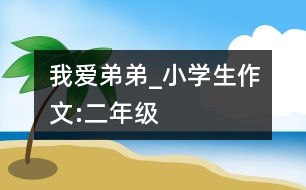 我愛弟弟_小學生作文:二年級