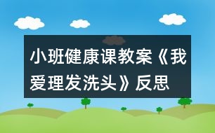 小班健康課教案《我愛理發(fā)、洗頭》反思