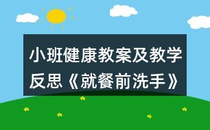 小班健康教案及教學(xué)反思《就餐前洗手》