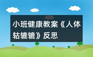 小班健康教案《人體轱轆轆》反思