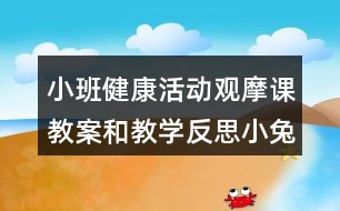 小班健康活動觀摩課教案和教學(xué)反思小兔拔蘿卜