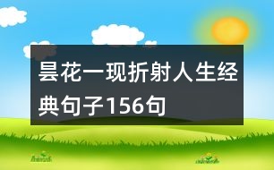 曇花一現(xiàn)折射人生經(jīng)典句子156句