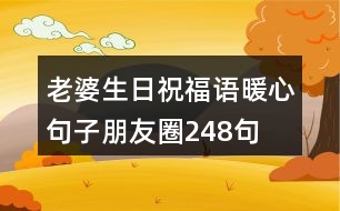 老婆生日祝福語(yǔ)暖心句子朋友圈248句