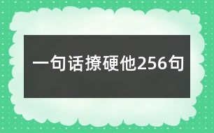 一句話撩硬他256句