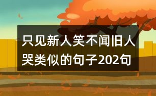 只見新人笑不聞舊人哭類似的句子202句