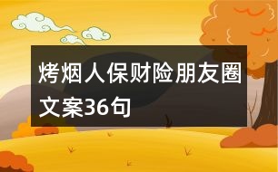 烤煙人保財險朋友圈文案36句