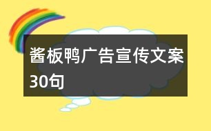 醬板鴨廣告宣傳文案30句