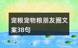 寵糧、寵物糧朋友圈文案38句