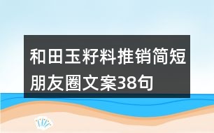 和田玉籽料推銷簡短朋友圈文案38句