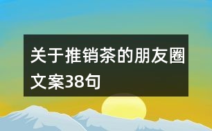 關于推銷茶的朋友圈文案38句