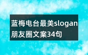 藍(lán)梅電臺最美slogan朋友圈文案34句