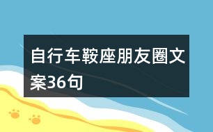 自行車鞍座朋友圈文案36句