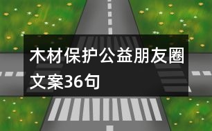 木材保護公益朋友圈文案36句