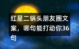 紅星二鍋頭朋友圈文案，哪句能打動你36句