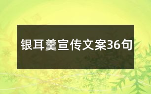 銀耳羹宣傳文案36句