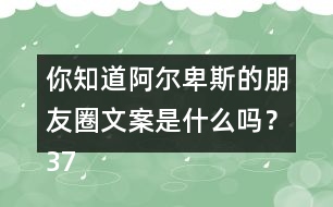 你知道阿爾卑斯的朋友圈文案是什么嗎？37句