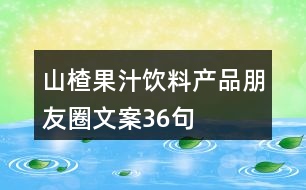 山楂果汁飲料產品朋友圈文案36句