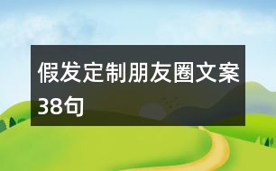 假發(fā)定制朋友圈文案38句