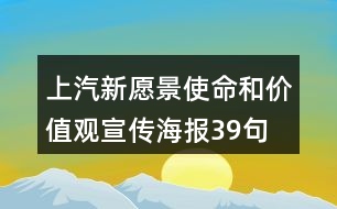 上汽新愿景、使命和價(jià)值觀宣傳海報(bào)39句