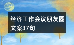 經濟工作會議朋友圈文案37句