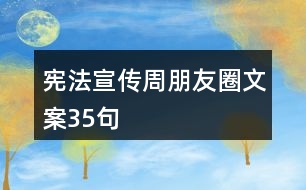 憲法宣傳周朋友圈文案35句