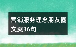 營(yíng)銷服務(wù)理念朋友圈文案36句