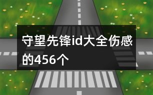 守望先鋒id大全傷感的456個(gè)