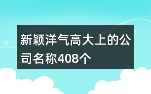 新穎洋氣高大上的公司名稱408個